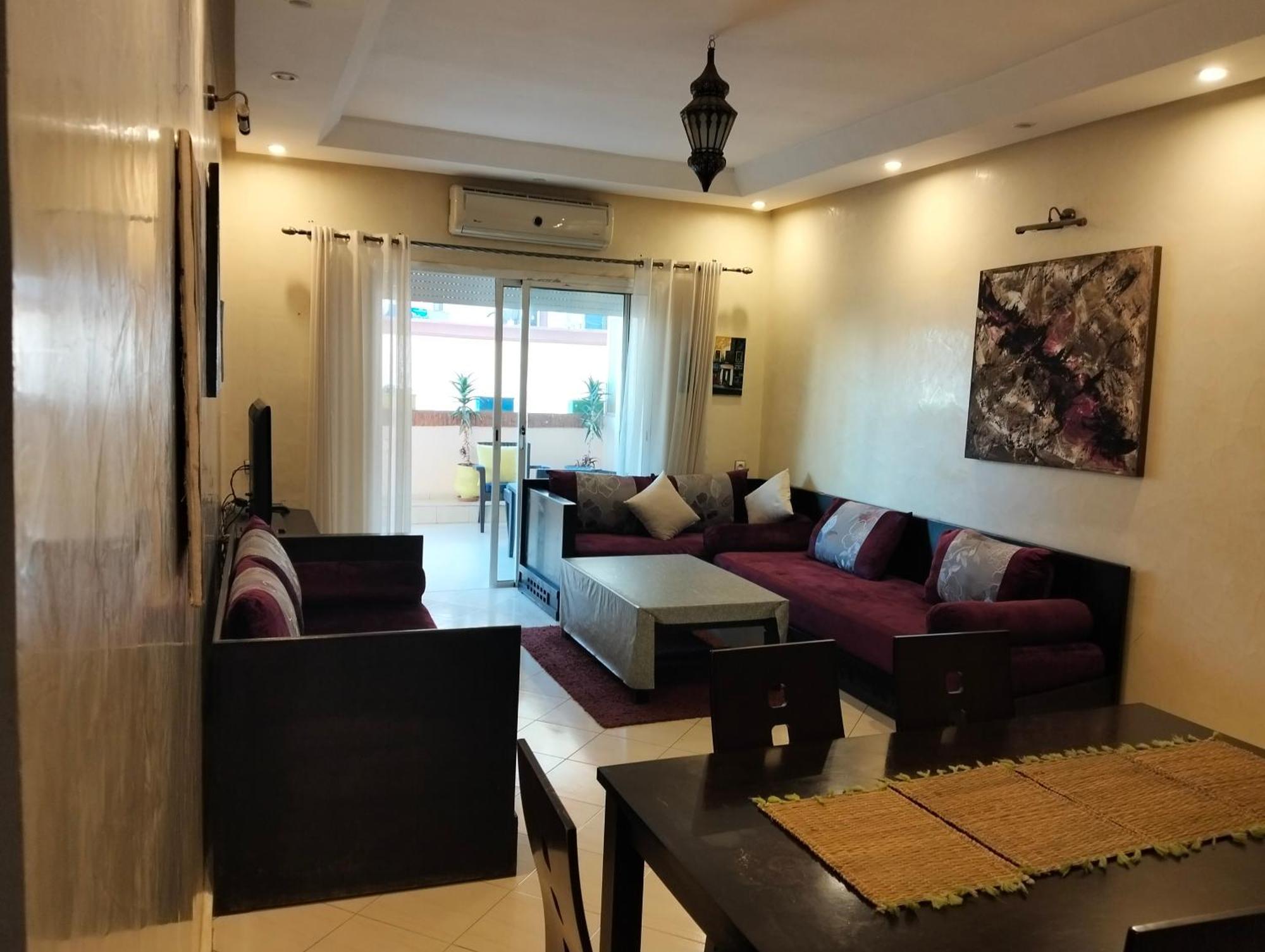 Appart Najia Au Centre Kenitra Avec Grande Terrasse Szoba fotó
